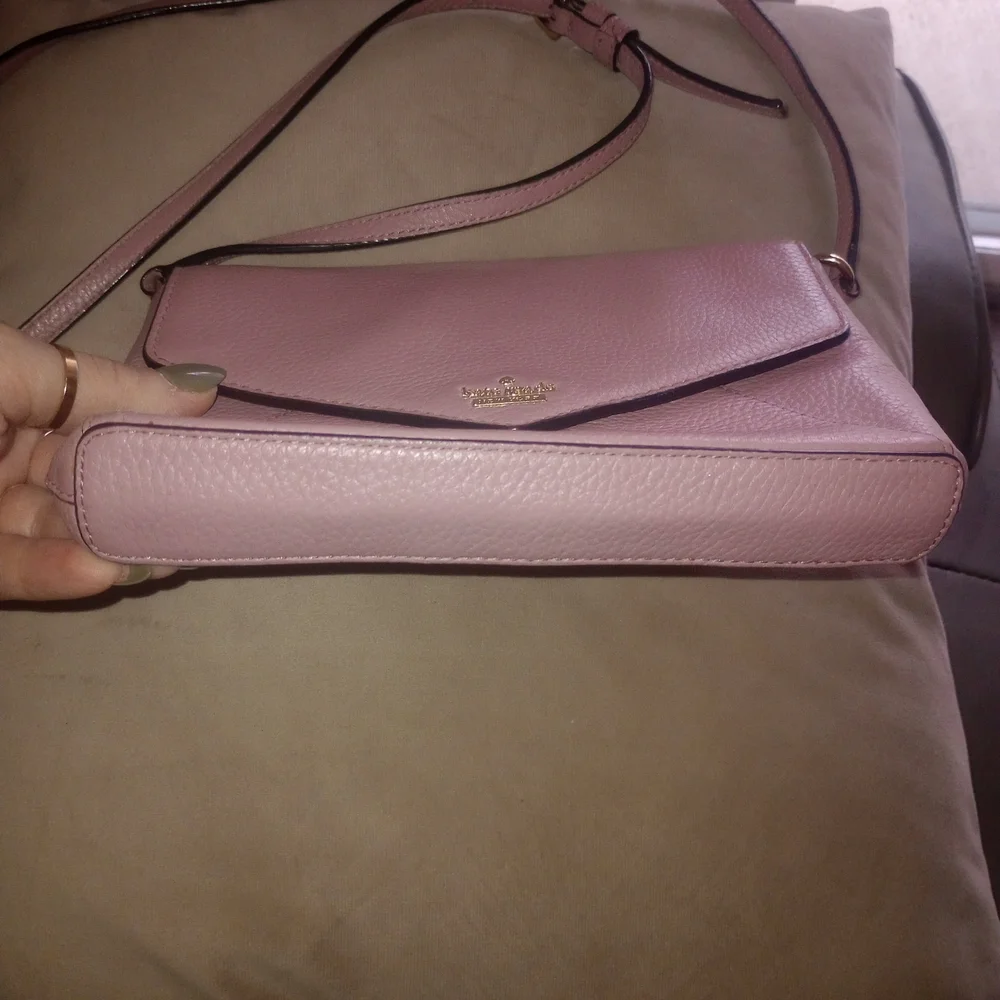 Kate Spade  New York Sadie Envelope crossbody Bag Pink Saffiano Leather - Picture 3 of 9